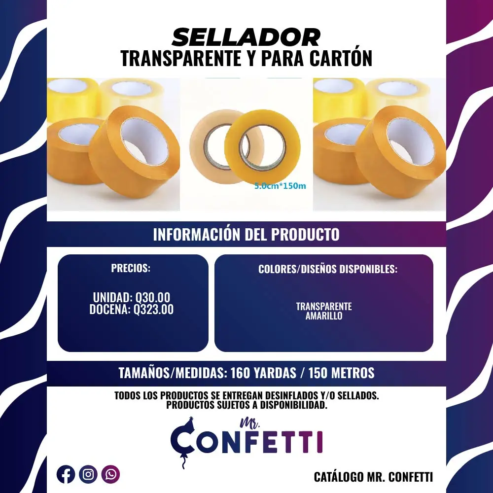 Sellador Transparente y para Cartón