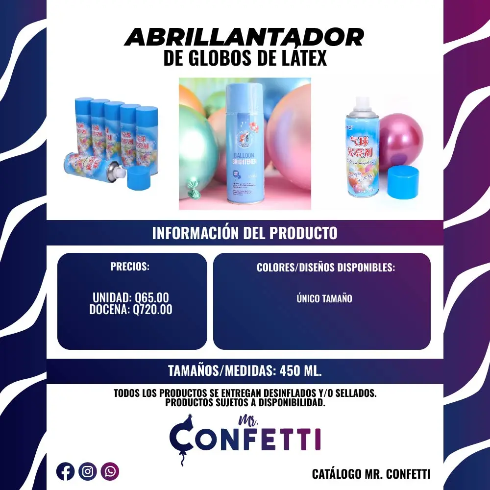 Abrillantador de Globos