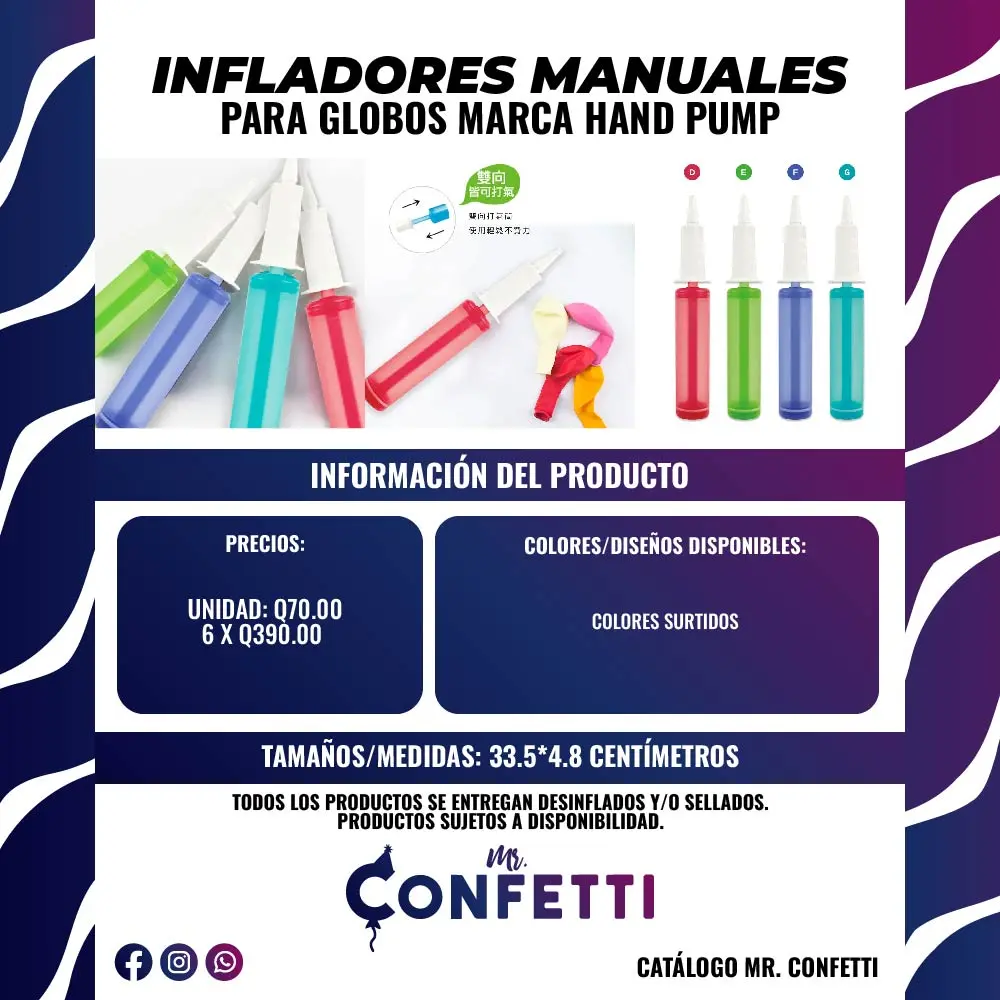 Inflador Manual HAND PUMP