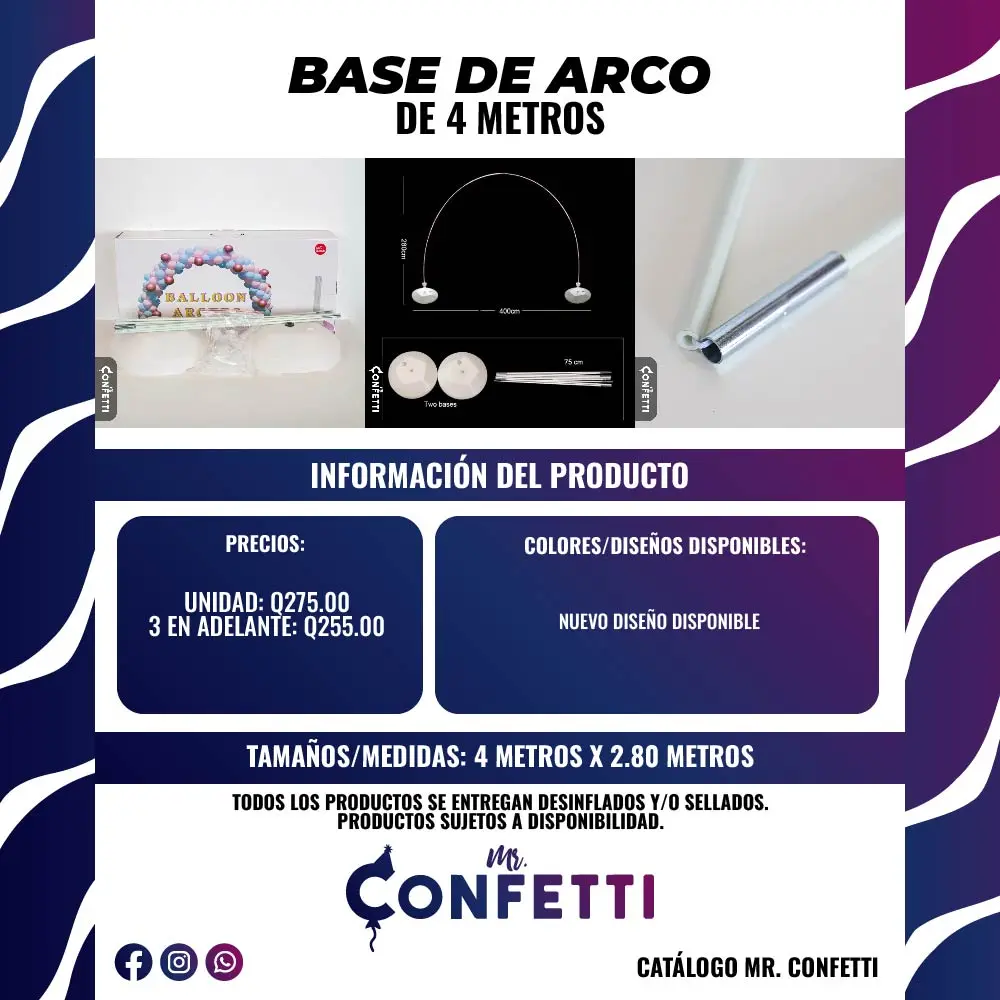 Base de Arco de 4 Metros