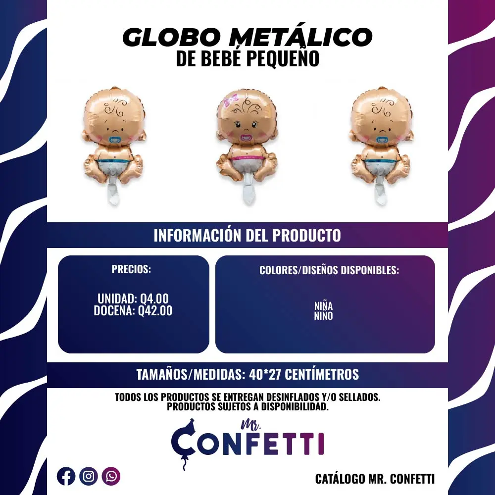 Metálico de Bebé Pequeño