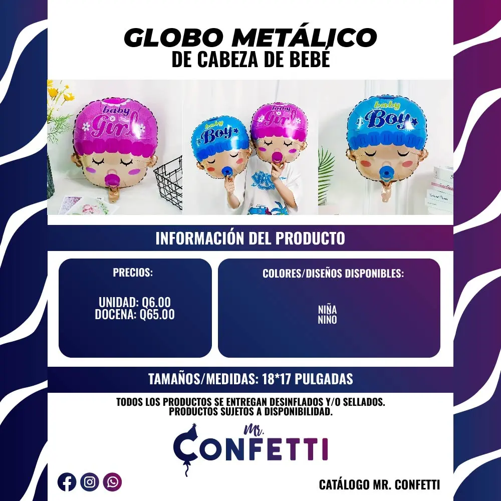 Metálicos de Cabeza de Bebé