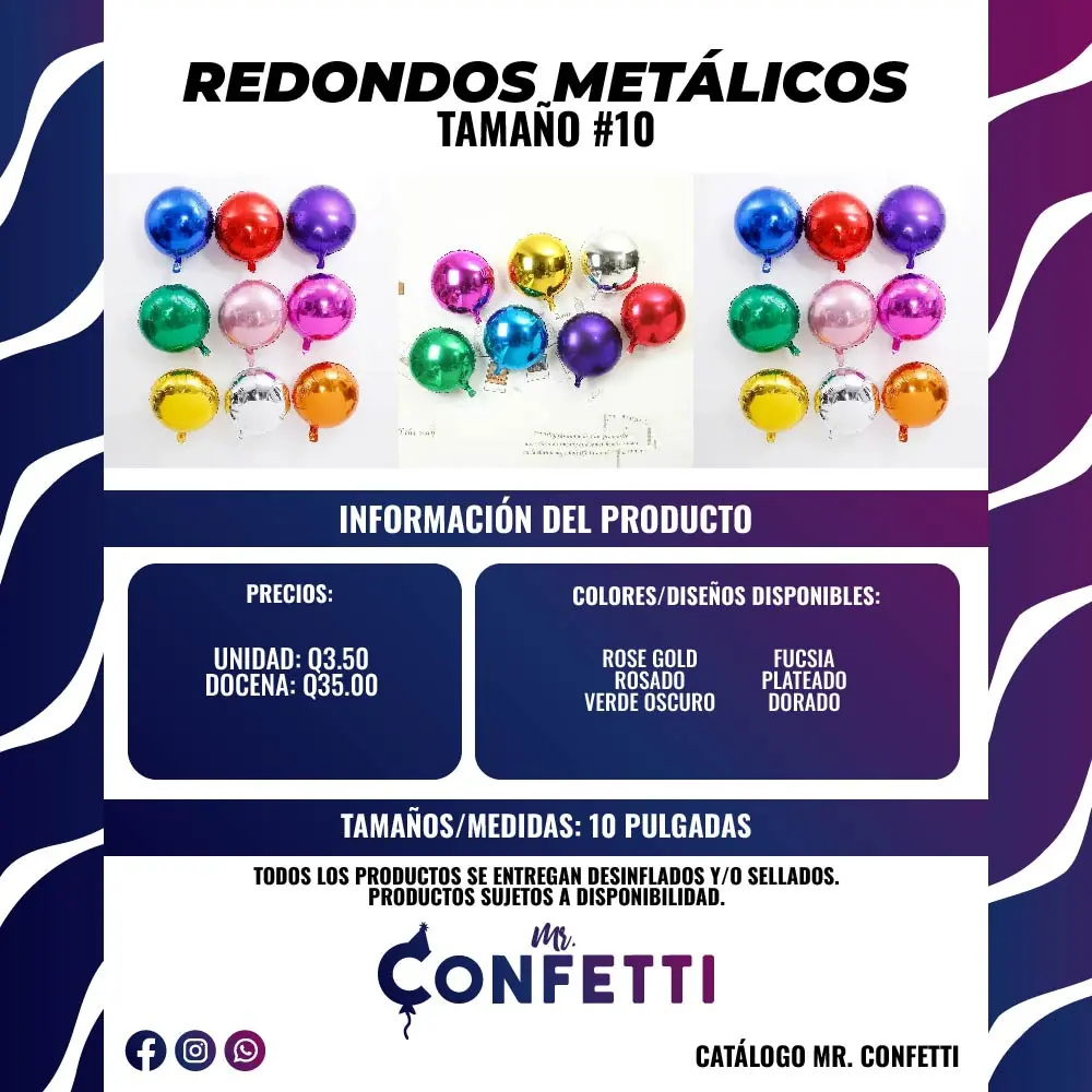 Metálicos Redondos #10