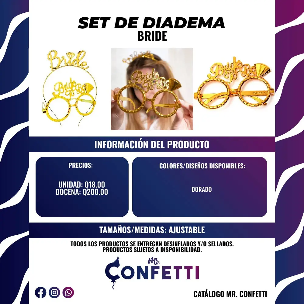 Set de Diadema Bride
