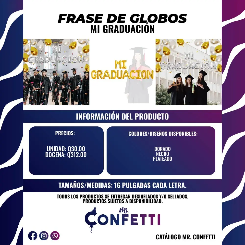Frase Metálica Mi Graduación
