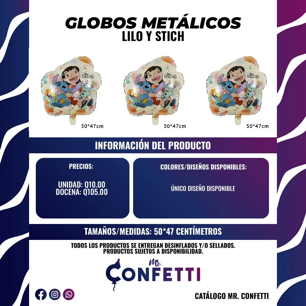 Metálicos de Lilo y Stich
