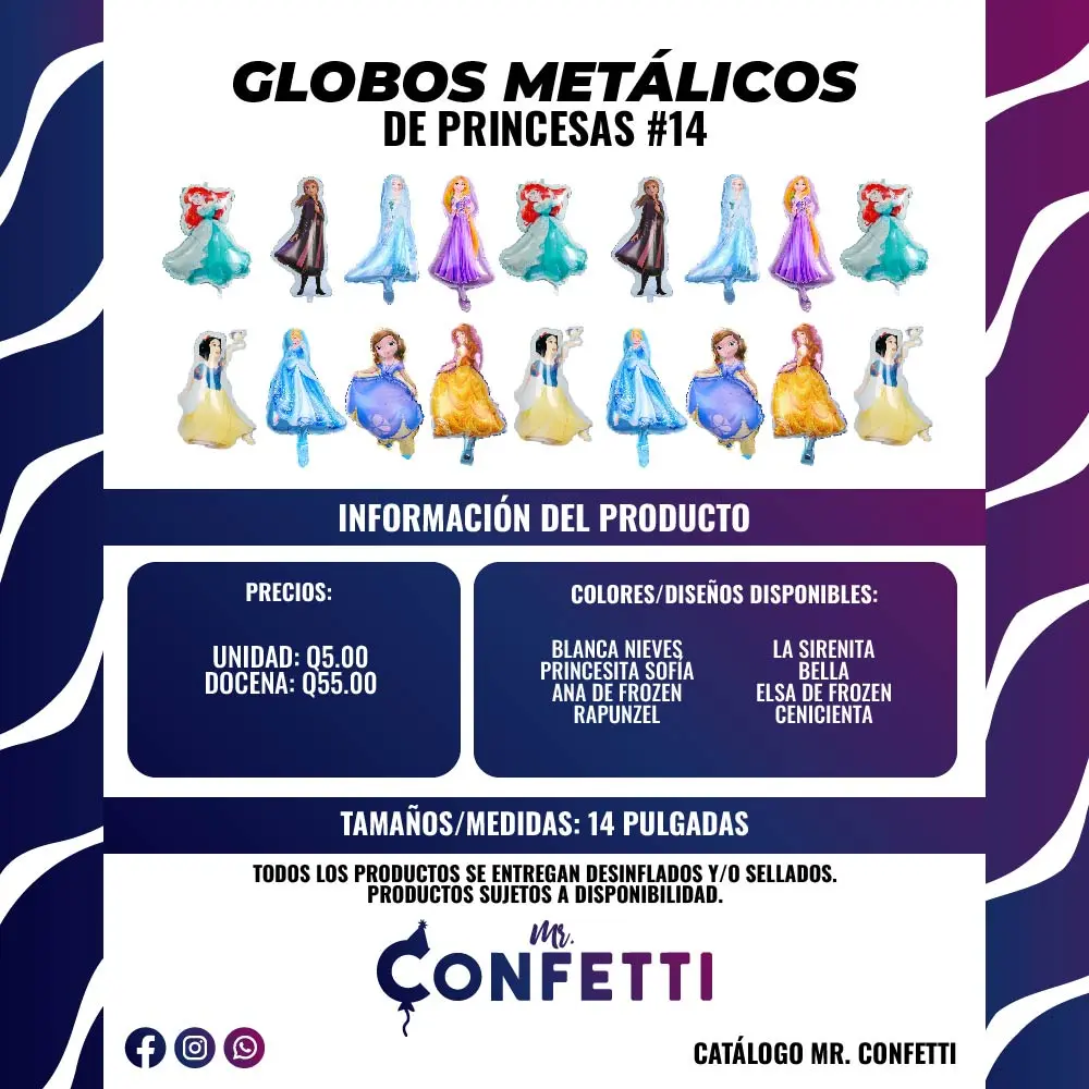Metálicos #14 Princesas