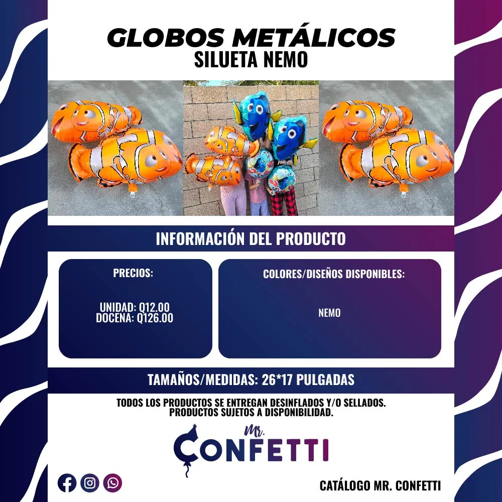 Metálicos de Buscando a Nemo