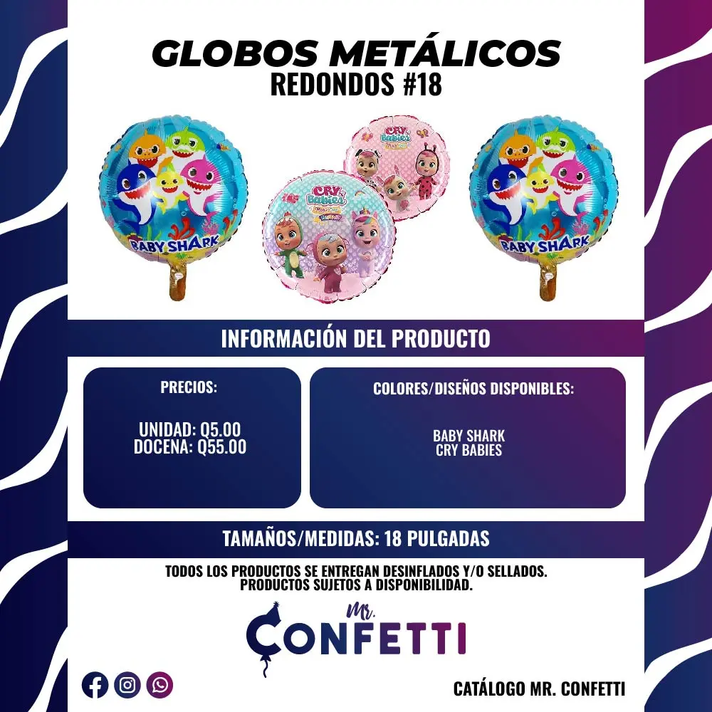 Metálicos #18 Baby Shark y Cry Babies