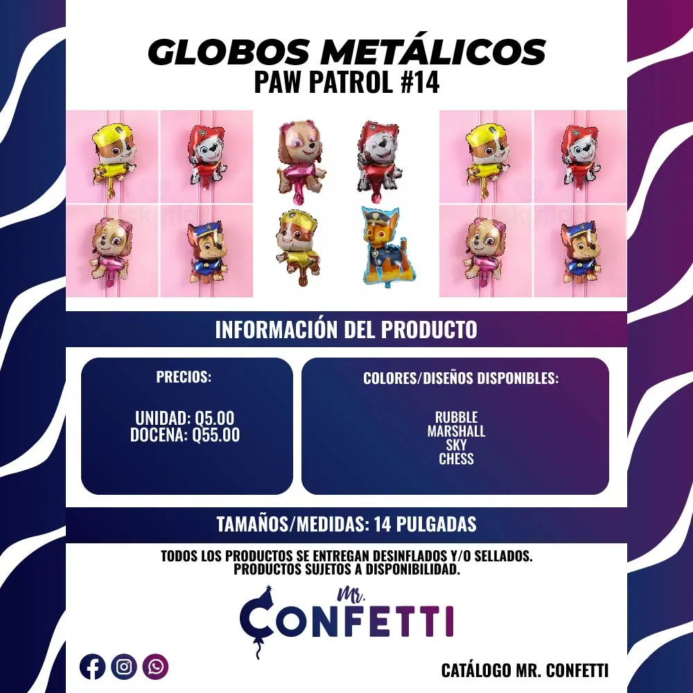 Metálicos #14 Paw Patrol