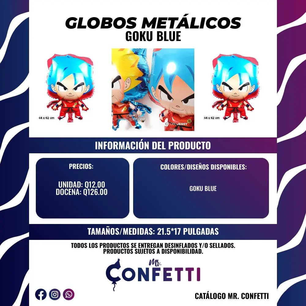 Metálicos de Goku Blue