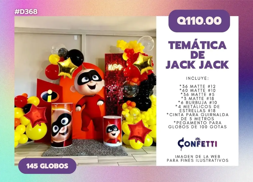 Set de Guirnalda Jack Jack #D368