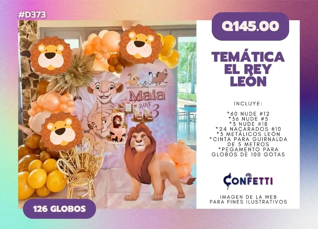 Set de Guirnalda El Rey León #D373