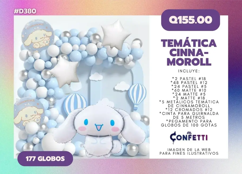 Set de Guirnalda Cinnamoroll #D380