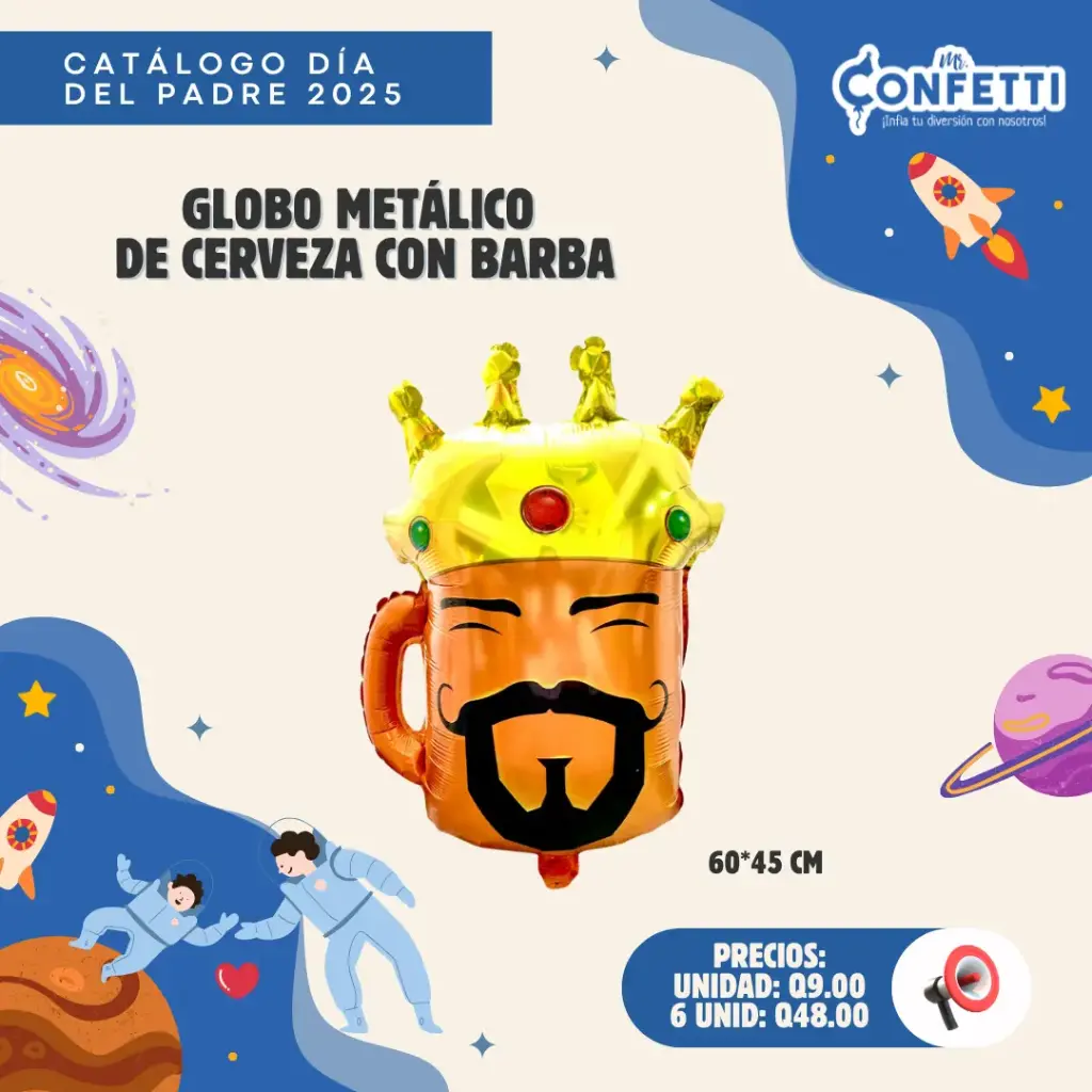 Metálico de Cerveza con Barba