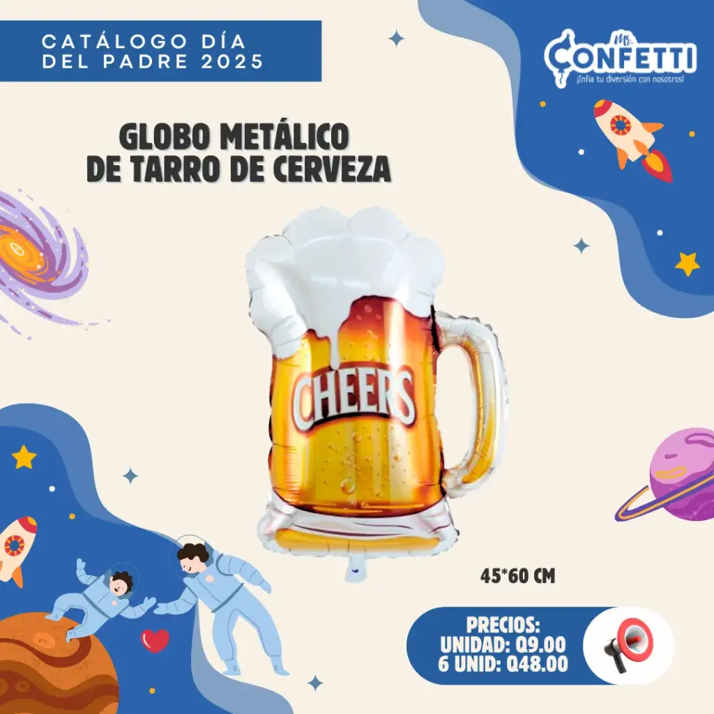 Metálico Tarro de Cerveza