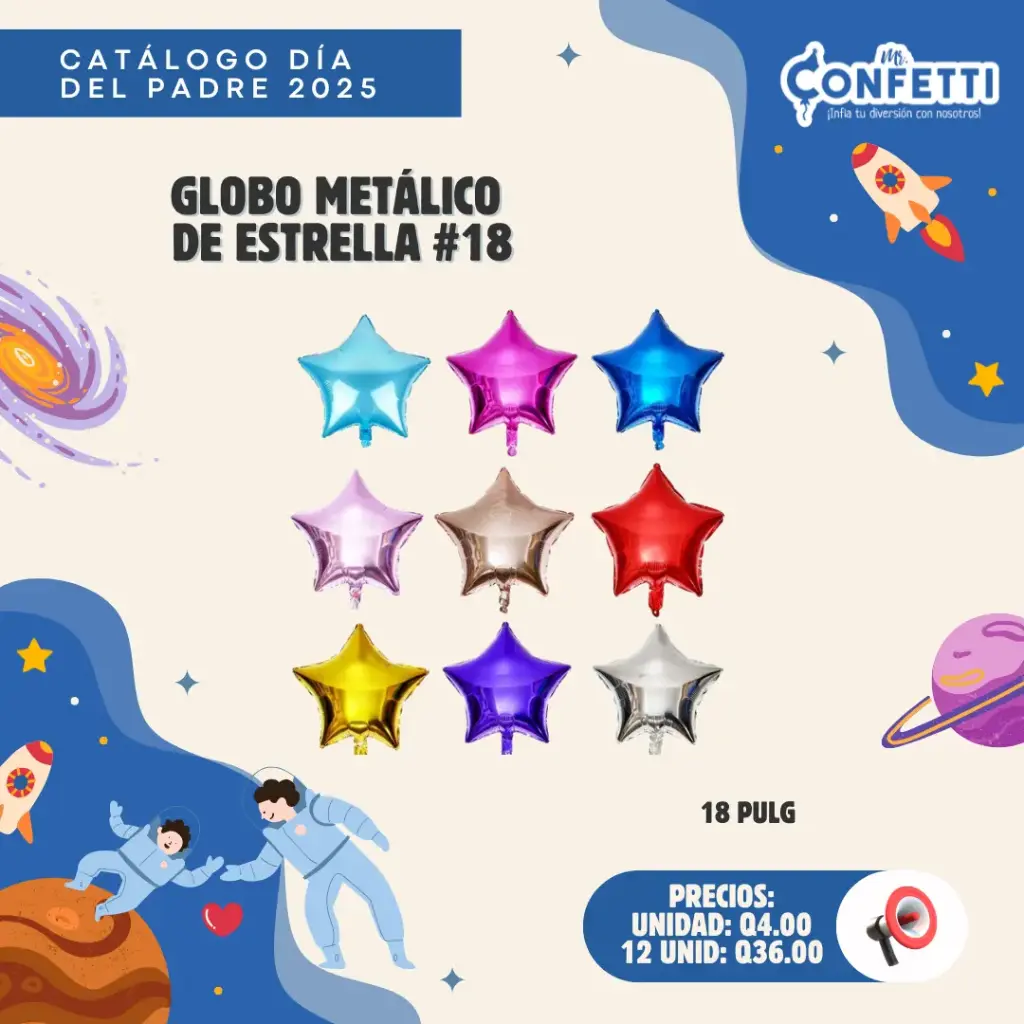 Metálicos #18 Estrellas (OFERTA)
