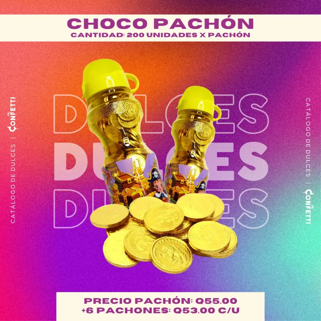 Monedas de Chocolate Choco Pachón 200U.