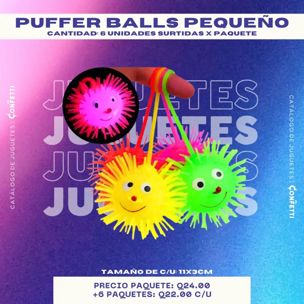 Puffer Balls Pequeño 6U.