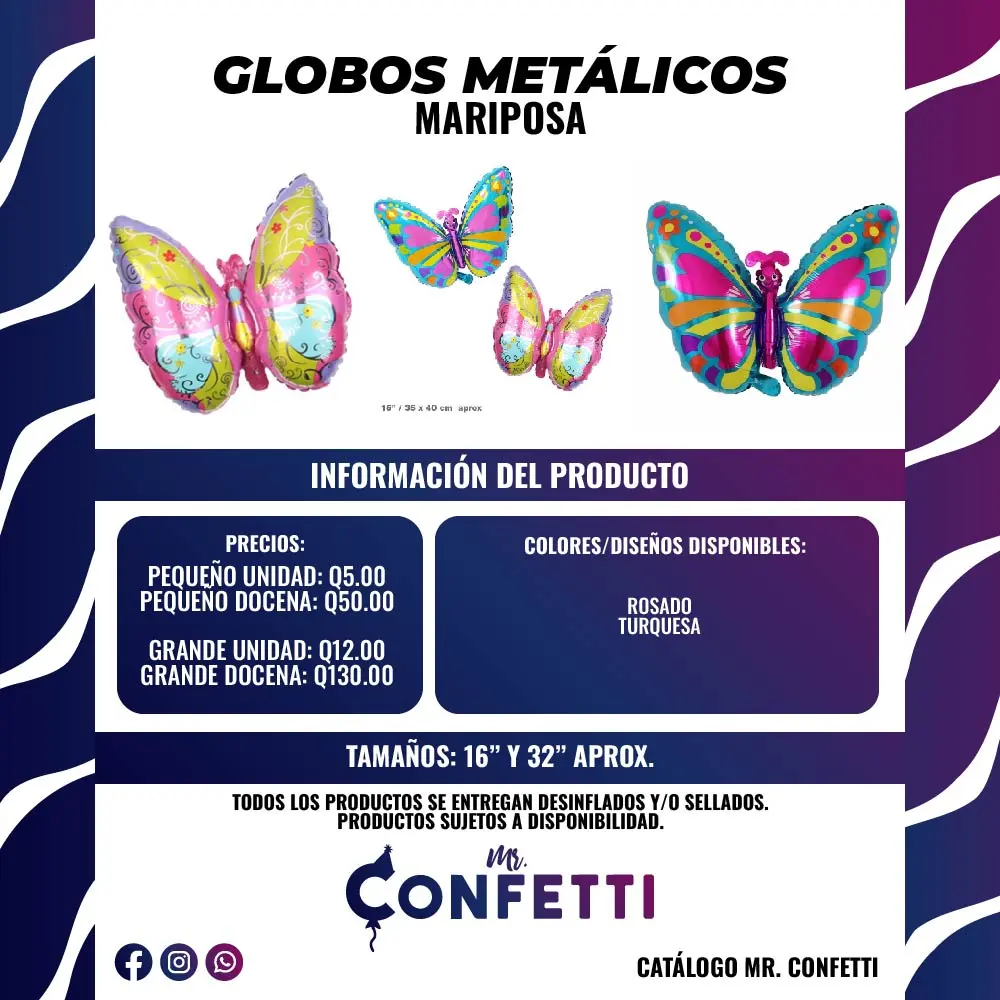Metálicos de Mariposas