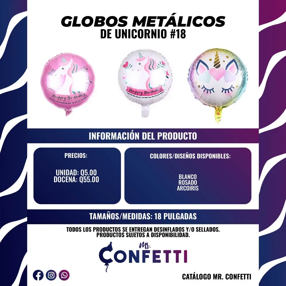 Metálicos #18 Unicornio