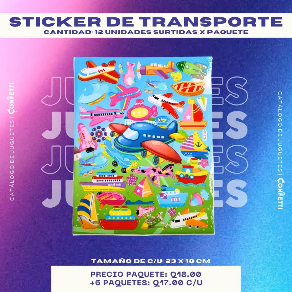Sticker de Transporte 12U.