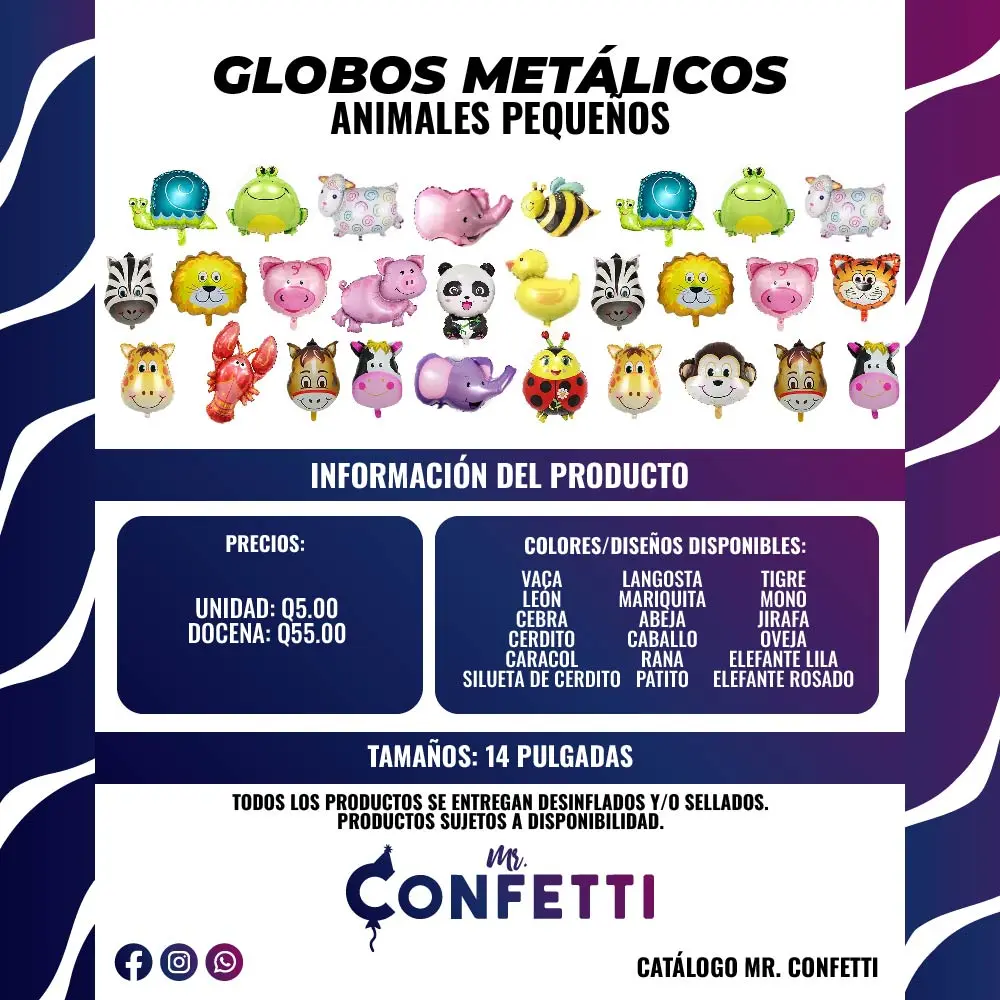 Metálicos de animales pequeños