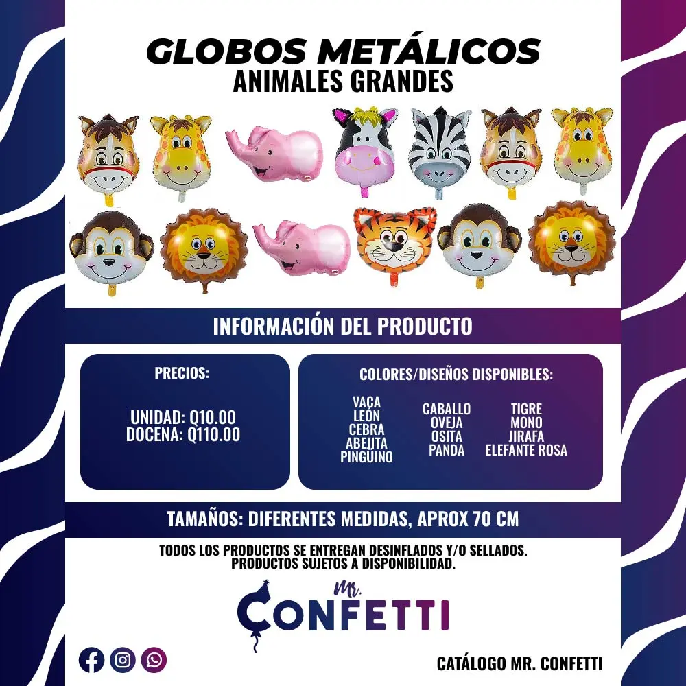 Metálicos de Animales grandes