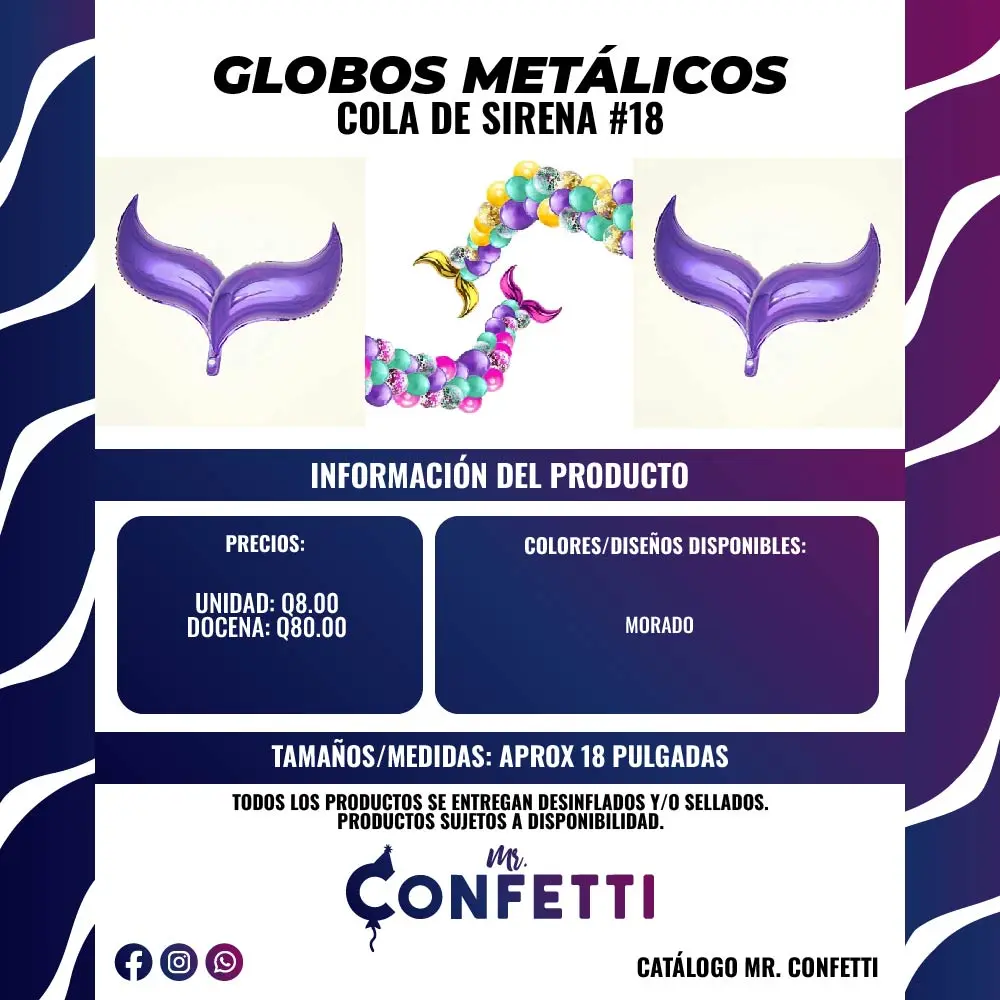 Metálicos Cola de Sirena #18