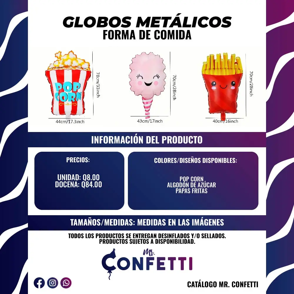 Metálicos de Comida