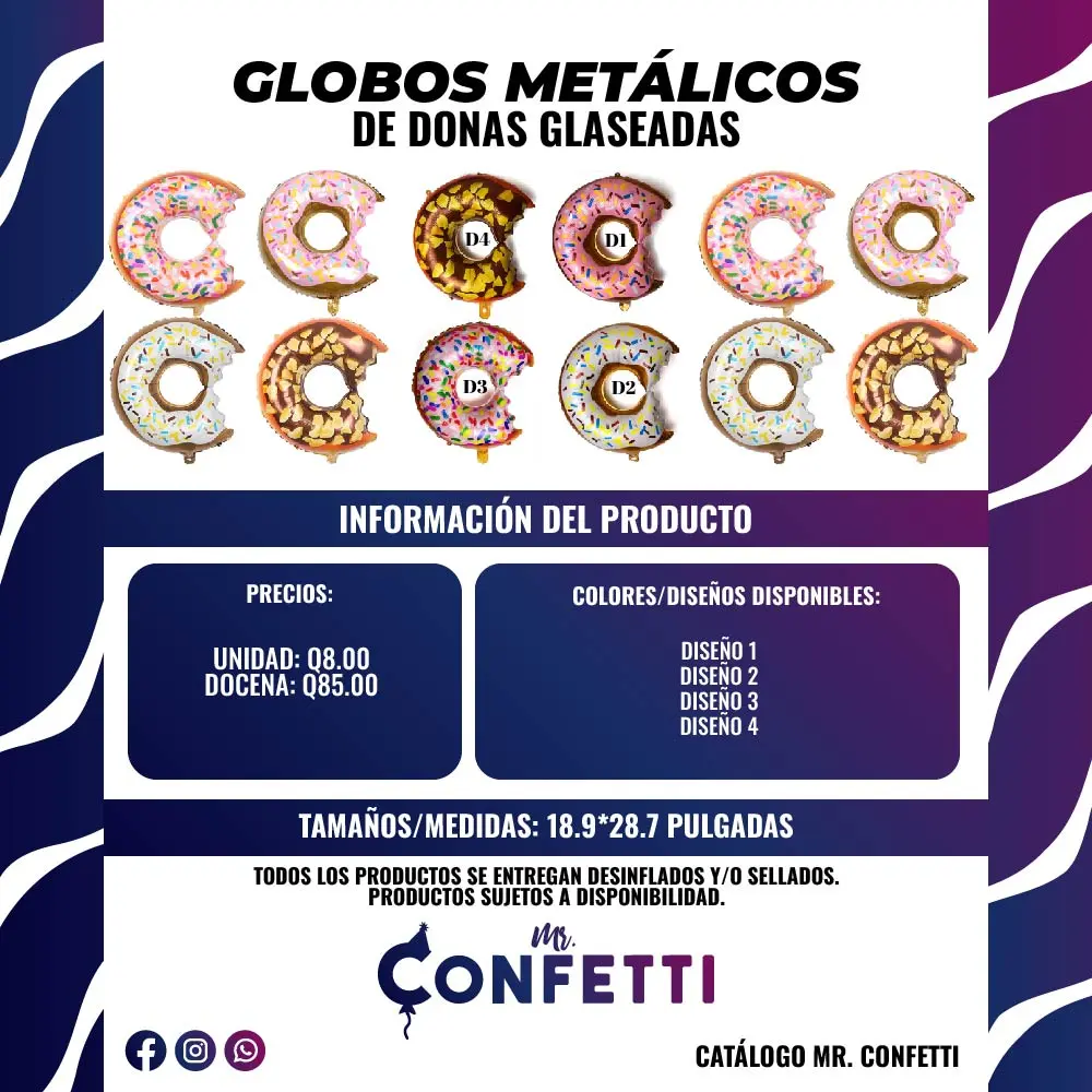 Metálicos de Donas Glaseadas