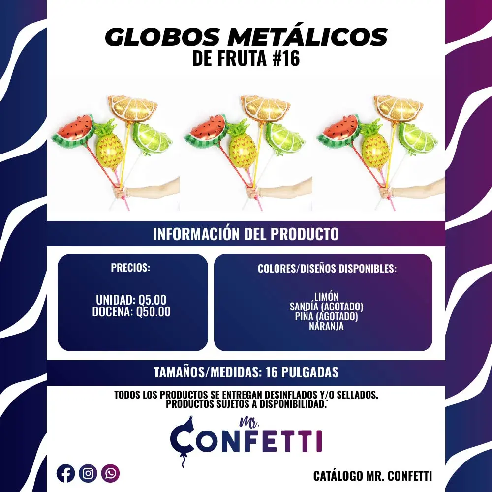 Metálicos de Frurtas #14