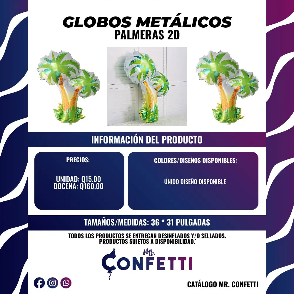 Metálicos de Palmeras 2D