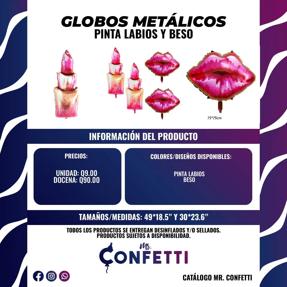Metálicos de Pinta labios y Beso