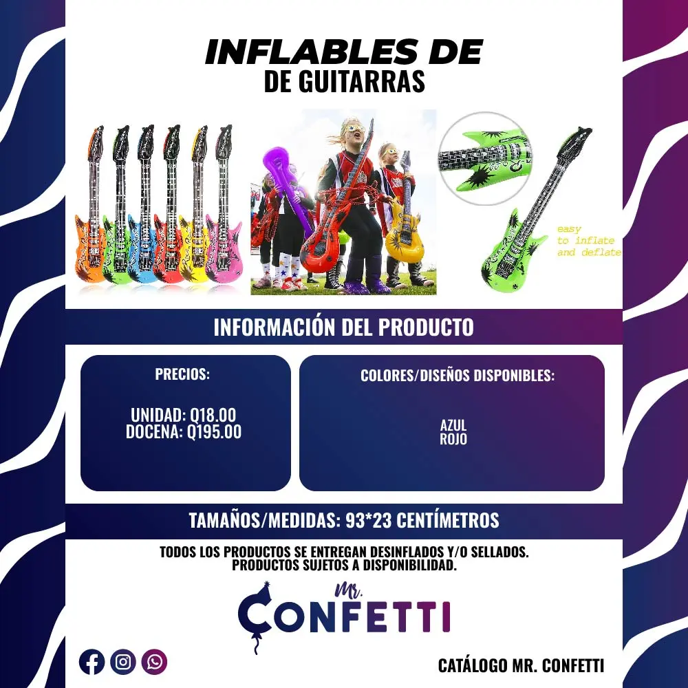Inflables de Guitarras