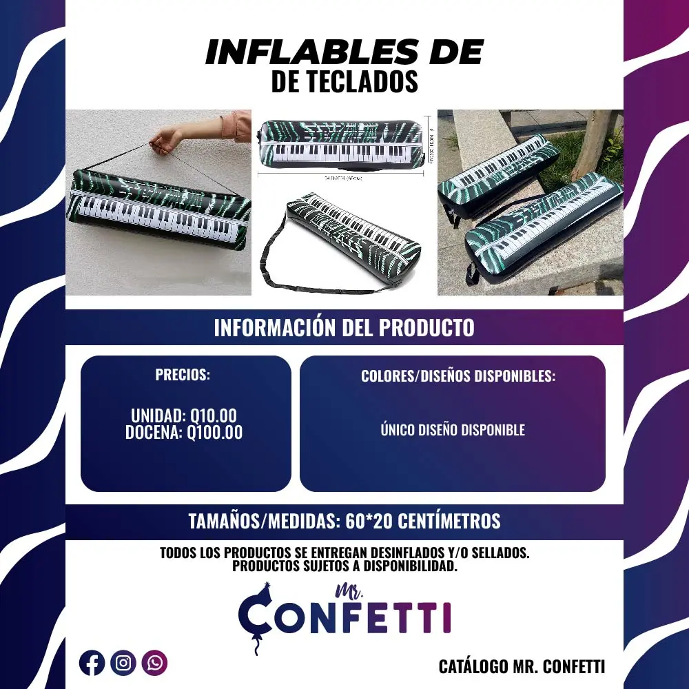 Inflables de Teclado