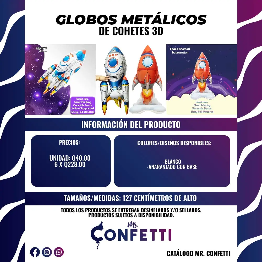Metálicos 4D Cohetes