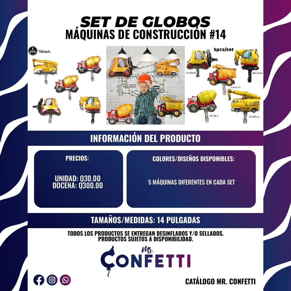Set de 5 Máquinas de Construcción #14