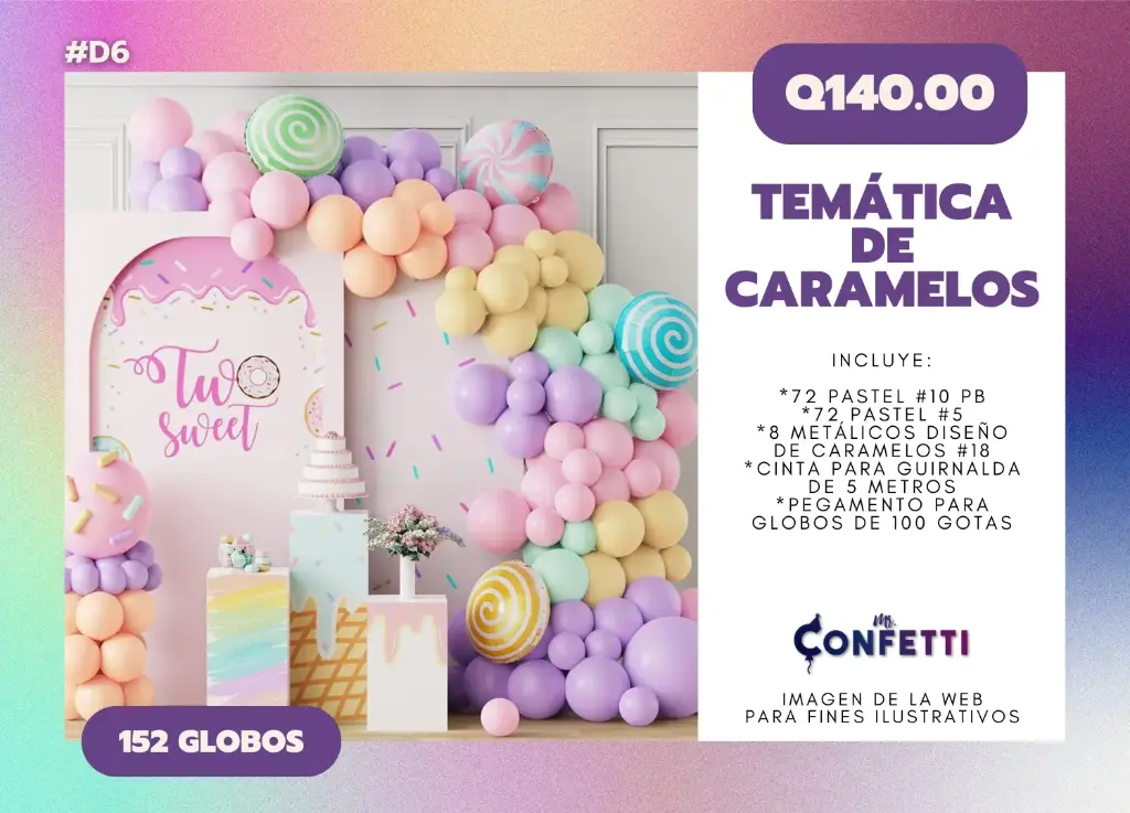 Set de Guirnalda Caramelos #D6