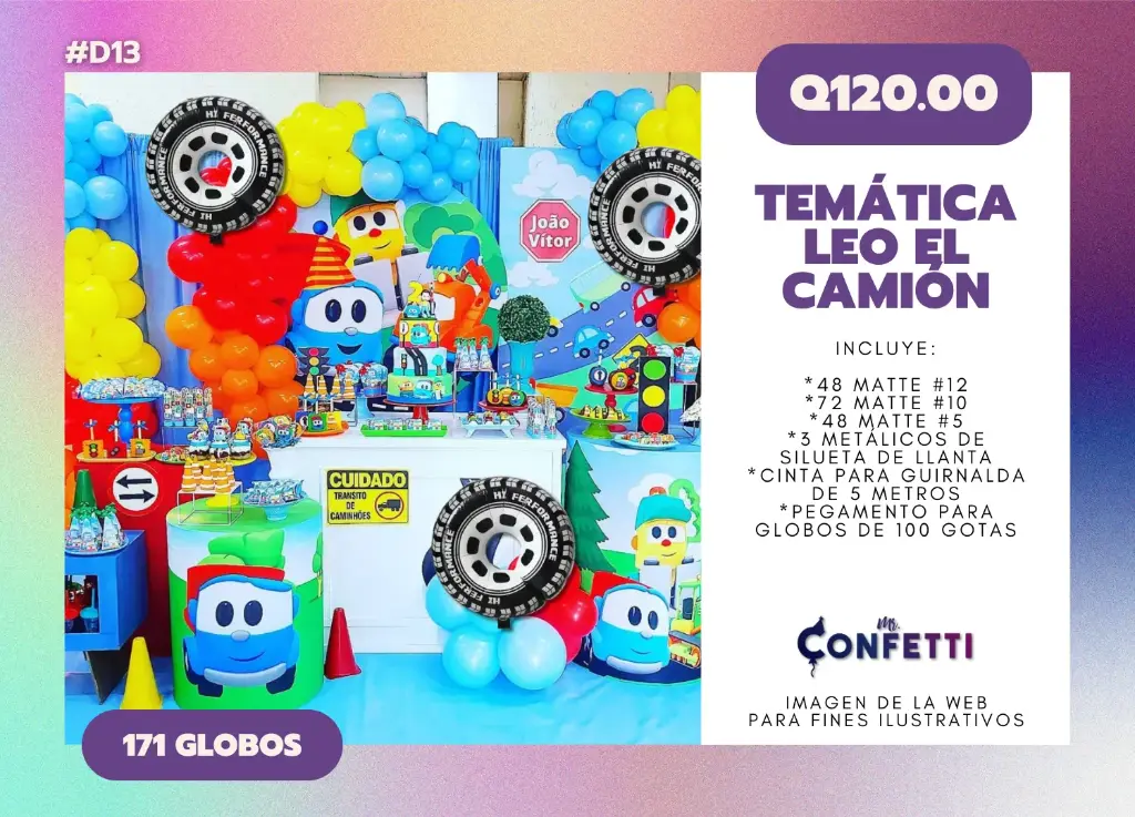 Set de Guirnalda Leo el Camión #D13