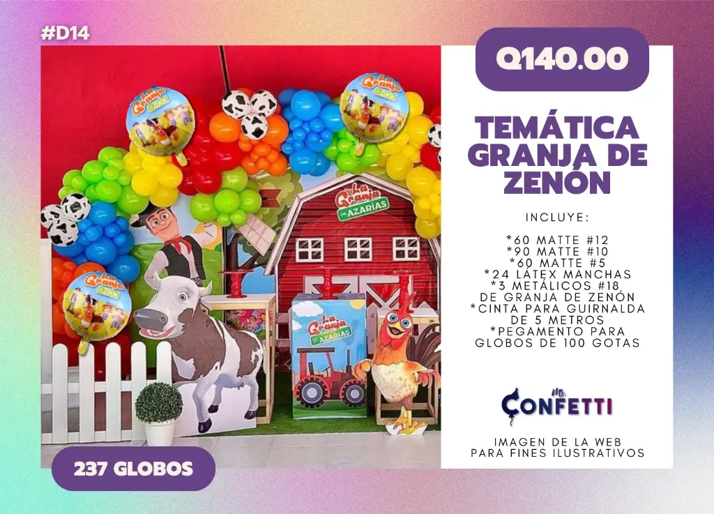 Set de Guirnalda Granja de Zenón #D14