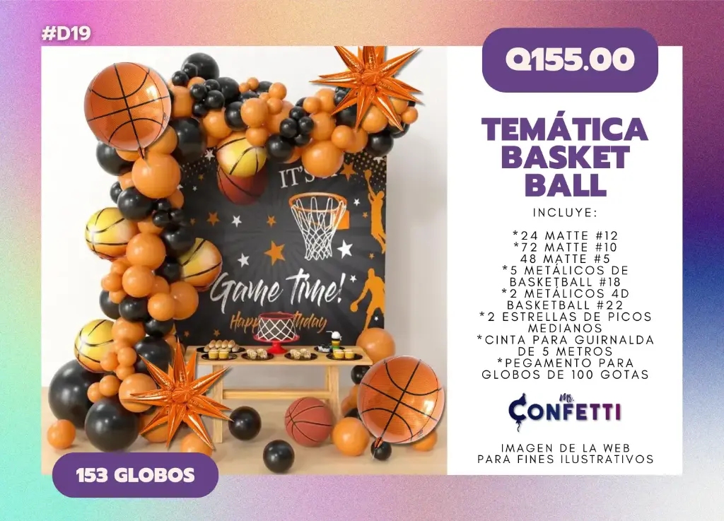 Set de Guirnalda Basketball #D19