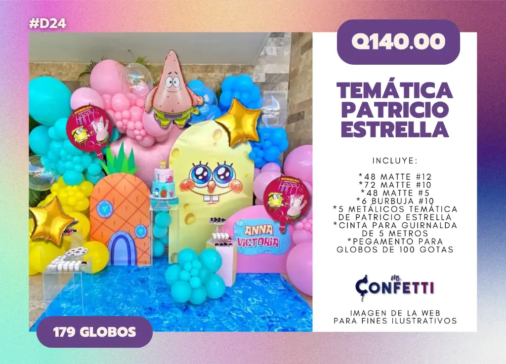 Set de Guirnalda Patricio Estrella #D24