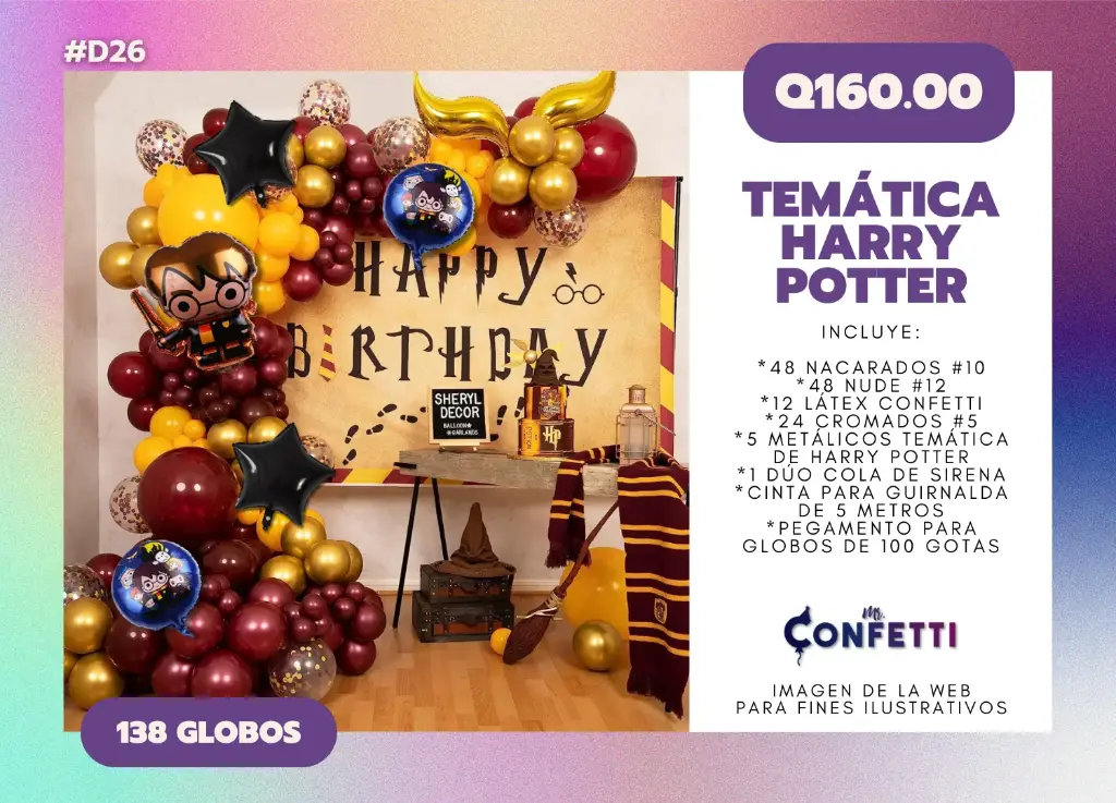 Set de Guirnalda Harry Potter #D26