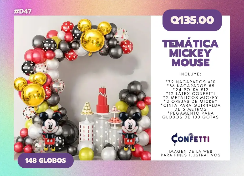 Set de Guirnalda Mickey Mouse #D47