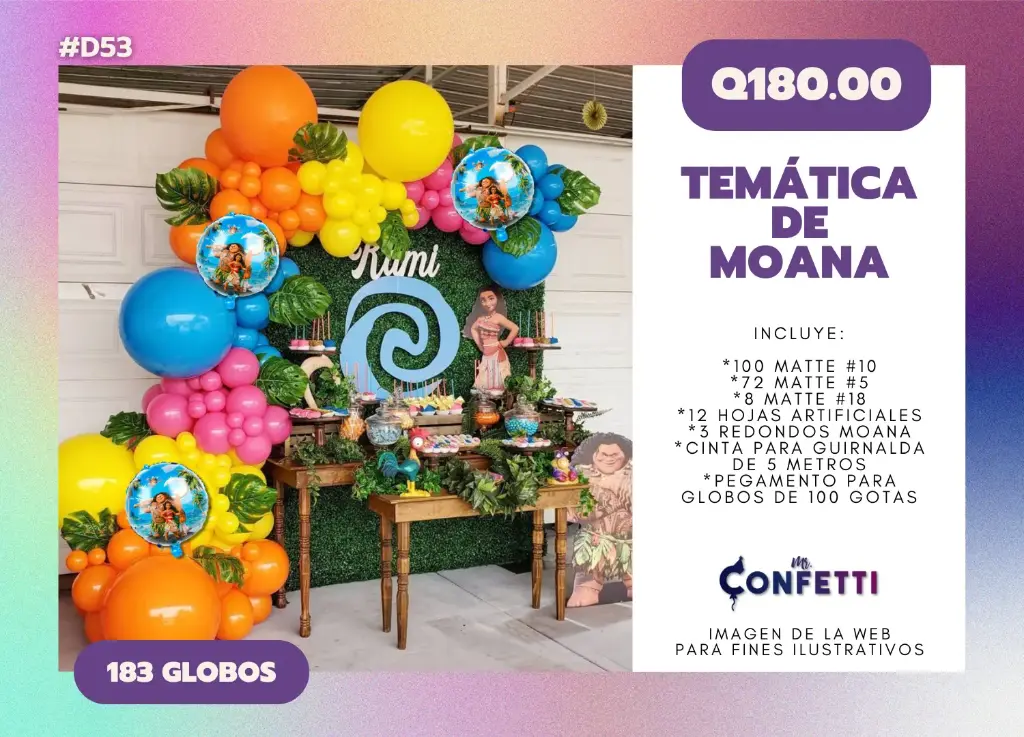 Set de Guirnalda Moana #D53