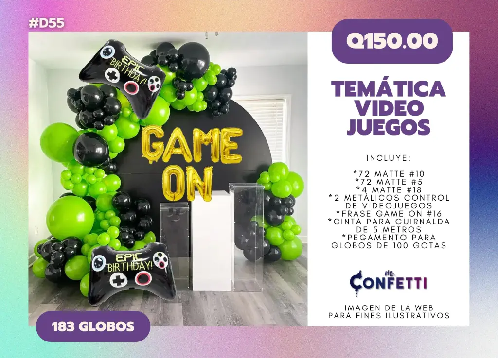 Set de Guirnalda Videojuegos #D55