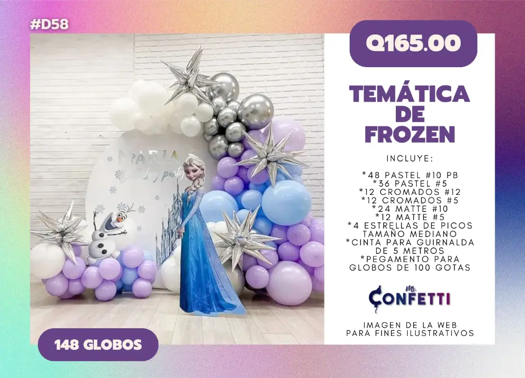 Set de Guirnalda Frozen #D58