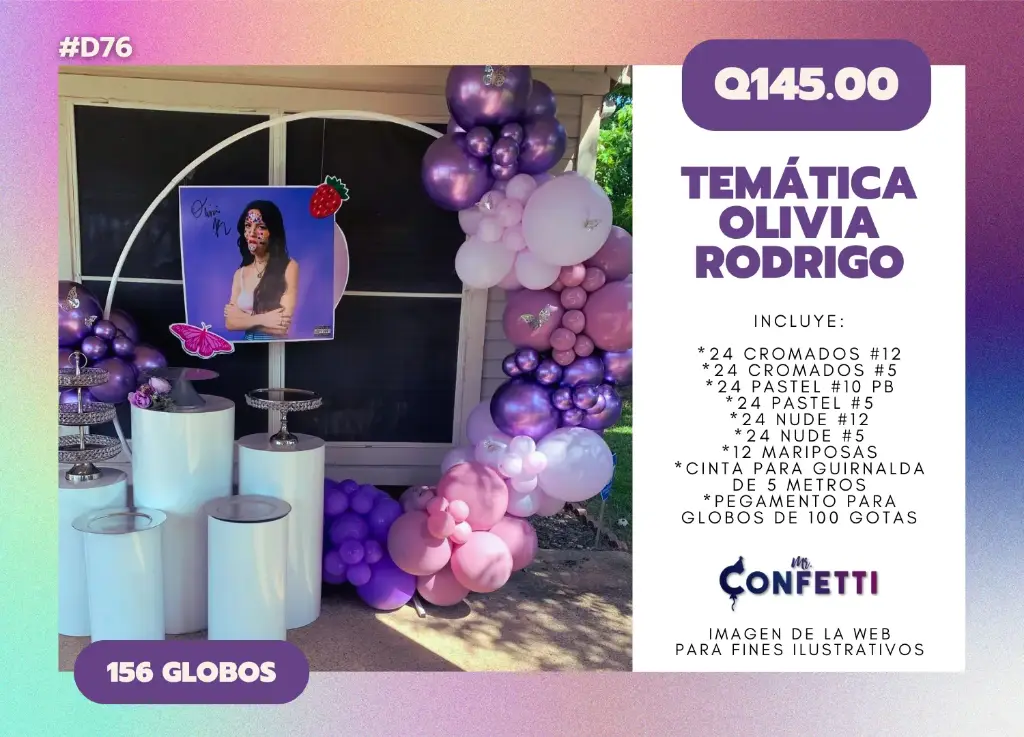 Set de Guirnalda Olivia Rodrígo #D76