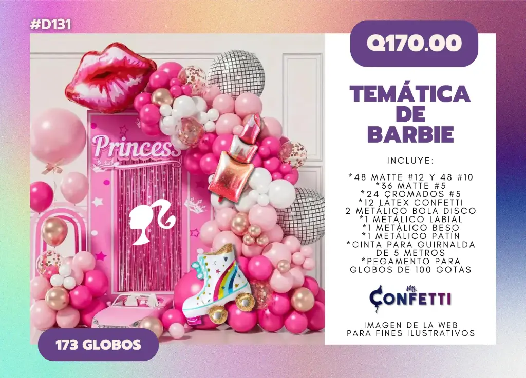 Set de Guirnalda Barbie #D131